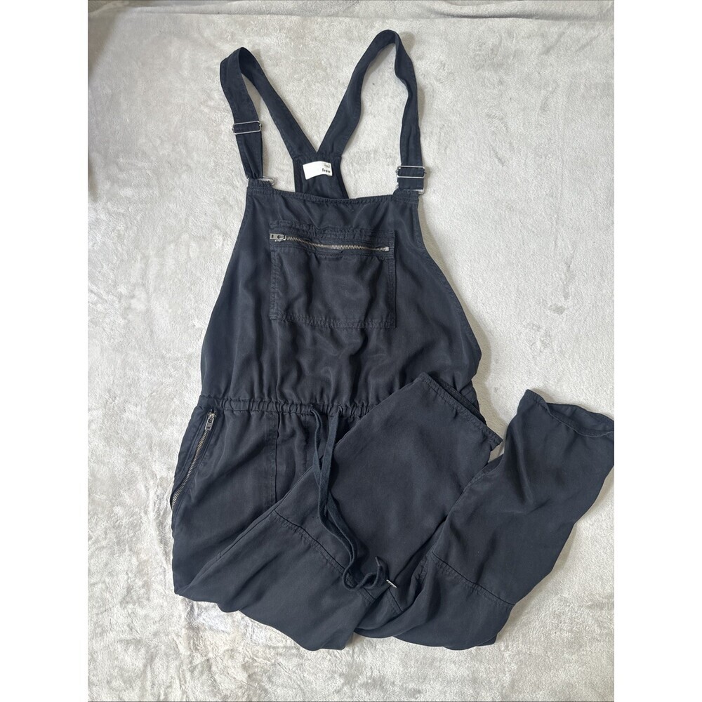 Wilfred Free black utility overalls womens size small adjustable strap jumpsuit